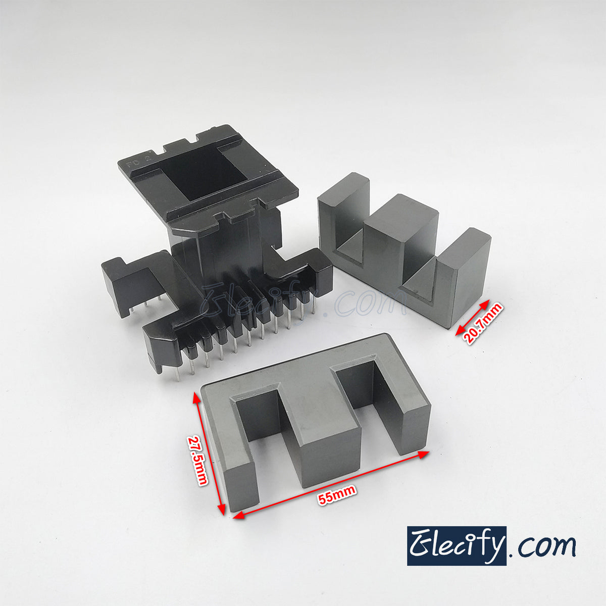 【あすつく】 11+11pins EE55B PC40 elecify – 55mm bobbin and Cores Ferrite 靴