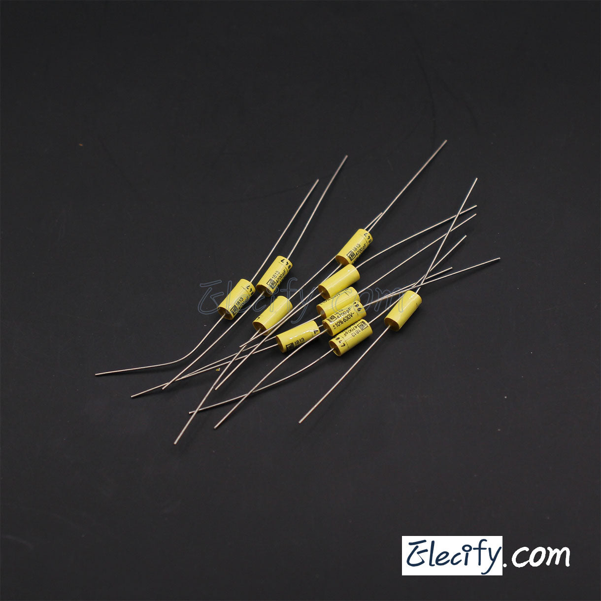 10x 4.7nF Axial Metallised Polypropylene Film Capacitors - 630V ±10% - JB Capacitors - View #2