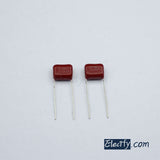 2Pcs CBB 630V 104J Polypropylene Film Capacitor 0.1UF 100NF 11.5mm 9.5mm 5.5mm Lead Pitch 10mm