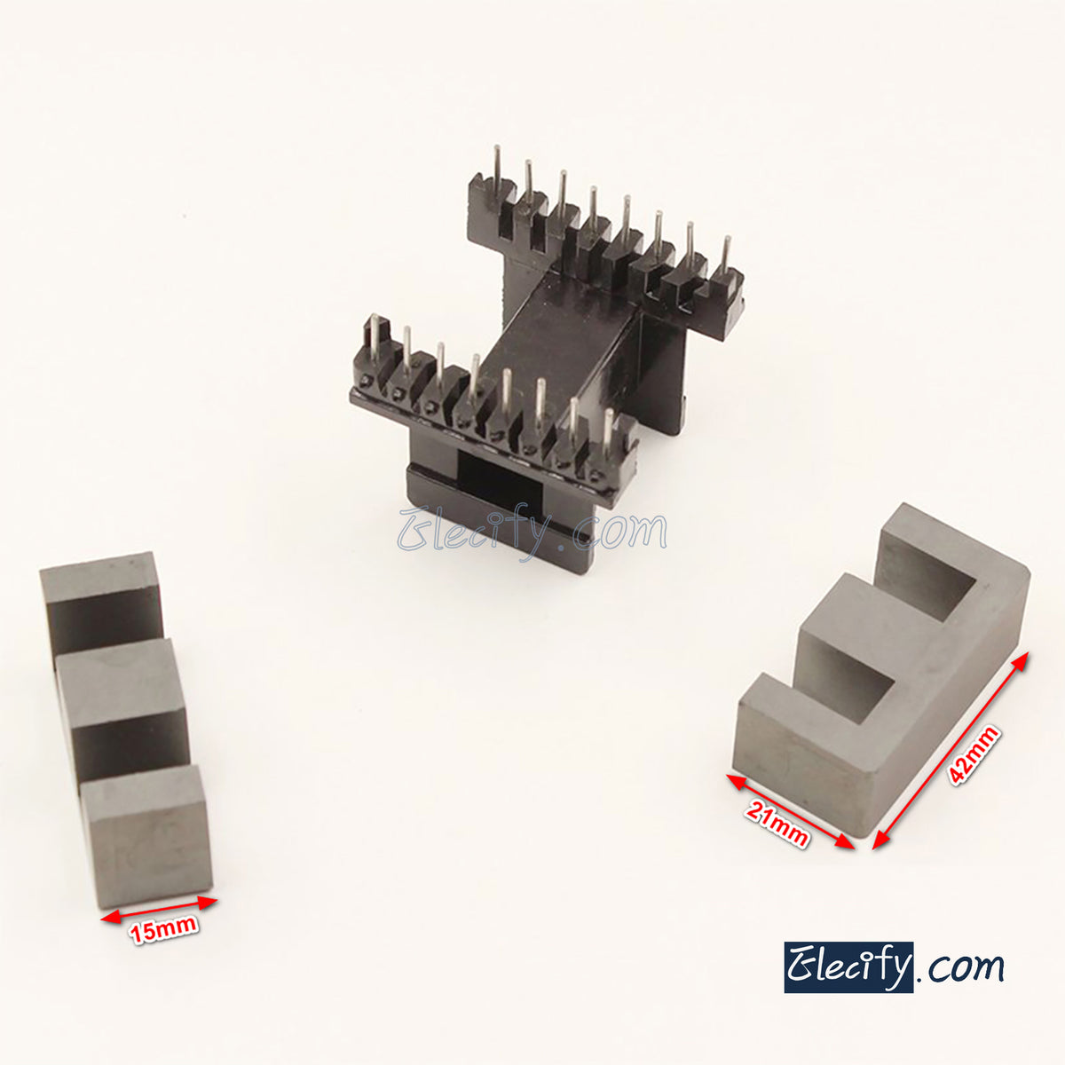 EE42 6+6pins 8+8pins PC40 Ferrite Cores and bobbin 42mm 20mm 15mm 4220 ...