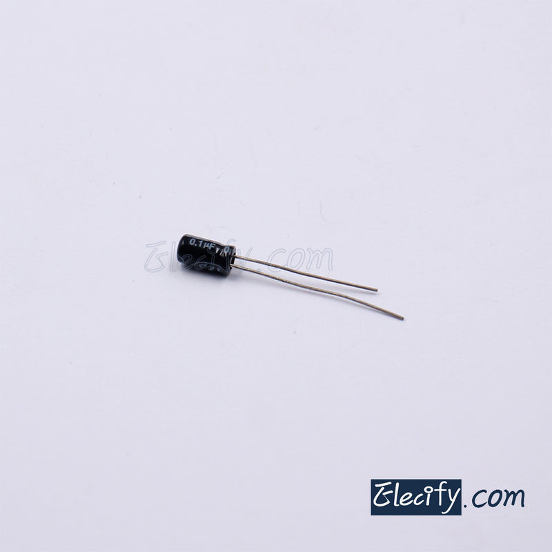 50V0.1uF Electrolytic Capacitor 10Pcs