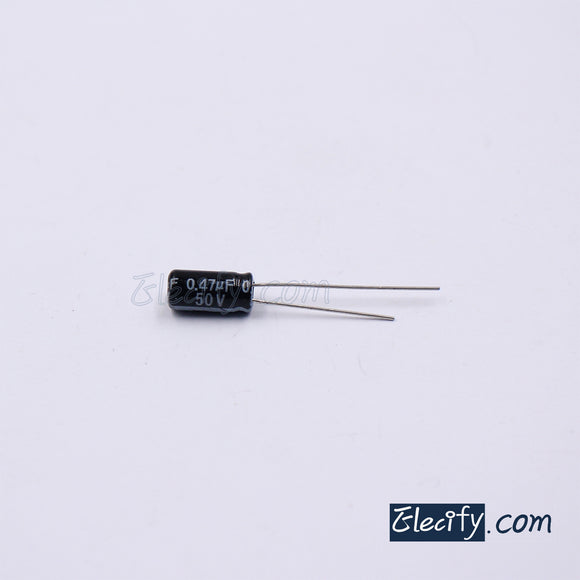 50V0.47uF Electrolytic Capacitor 10Pcs