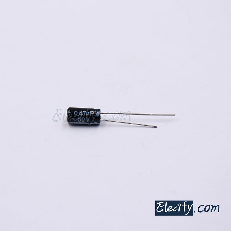 50V0.47uF Electrolytic Capacitor 10Pcs
