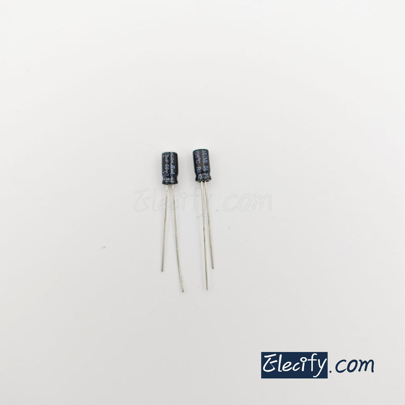 50V3.3uF Electrolytic Capacitor 10Pcs