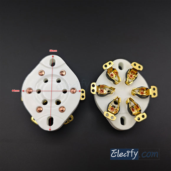6Pin vacuum tube socket for 2A5 6C6 6D6 VT57 VT58
