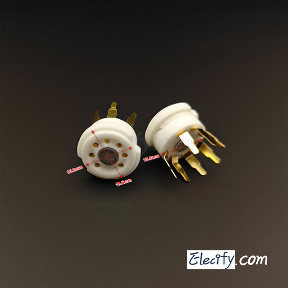 7Pin vacuum tube socket for 6J5 6H2 6X4, miniature socket for PCB
