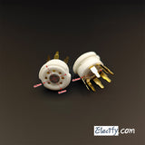 7Pin vacuum tube socket for 6J5 6H2 6X4, miniature socket for PCB