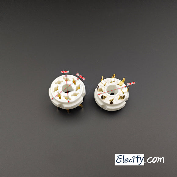 8Pin Octal socket for KT88 EL34 5Z3P 6V6, tube socket for PCB