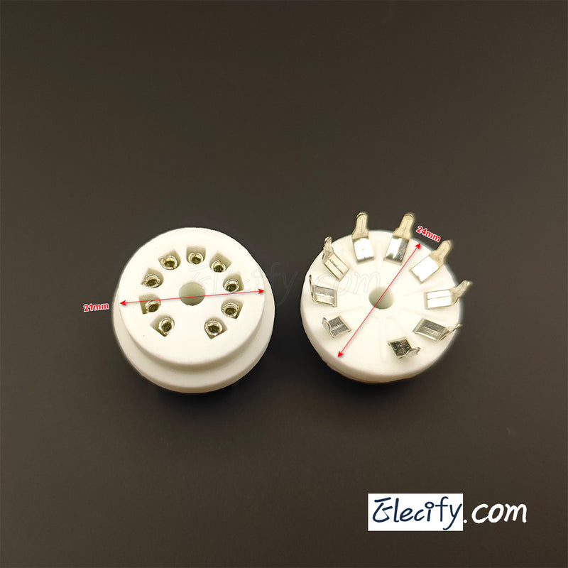 9Pin socket, for 12AX7 ECC81 ECC82 EL84