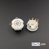 9Pin Gold noval socket, for 12AX7 12AU7 ECC82 EL84