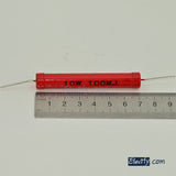 High voltage glass glaze resistor 100M 10W 30KV 10 watt