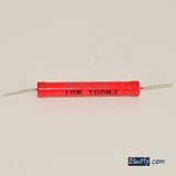 High voltage glass glaze resistor 100M 10W 30KV 10 watt