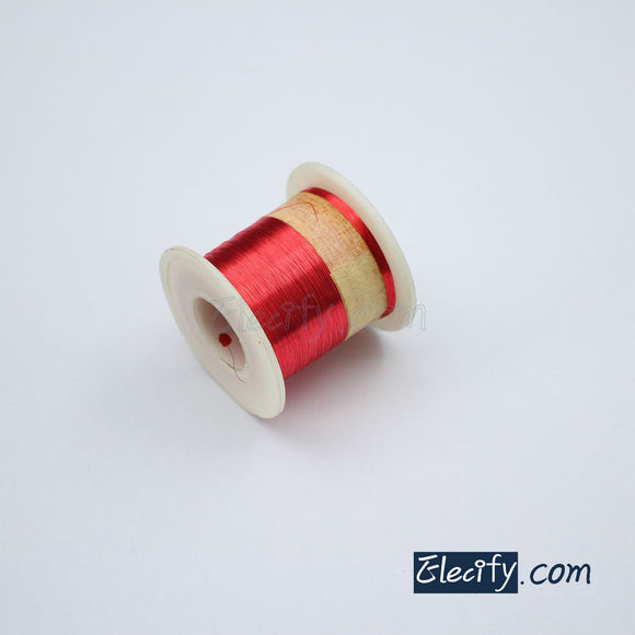 Red color Enameled wire 138AWG 0.1mm Enameled copper wire,Magnet Wire 117g unique piece