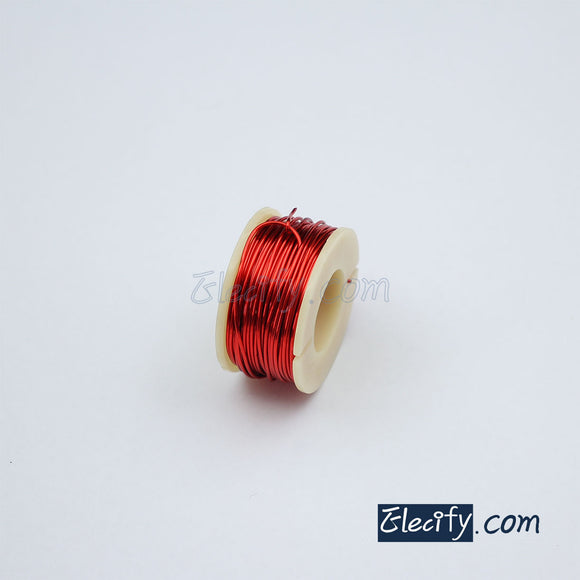 Red color Enameled wire 20AWG, 0.8mm, Enamelled Copper Coil, Magnet Wire 61g unique piece