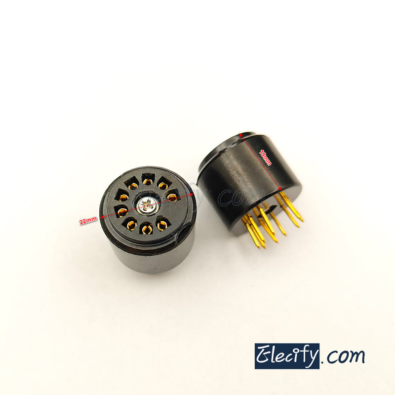 9Pin noval to noval adaptor