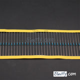 100pcs 1/4W Resistor 11KΩ - 100KΩ, Metal Film, 1% tolerance, 0.25W