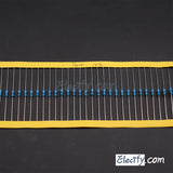 100pcs 1/4W Resistor 1.2KΩ - 10KΩ, Metal Film, 1% tolerance, 0.25W