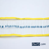 100pcs 1/4W Resistor 1.2MΩ - 10MΩ, Metal Film, 1% tolerance, 0.25W 1/4 watt 1.2M ohm - 10M ohm