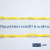 100pcs 1/4W Resistor 1.2MΩ - 10MΩ, Metal Film, 1% tolerance, 0.25W 1/4 watt 1.2M ohm - 10M ohm