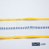 100pcs 1/4W Resistor 1.1Ω - 10Ω, Metal Film, 1% tolerance, 0.25W 1/4 watt 1.1 ohm - 10 ohm