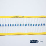100pcs 1/4W Resistor 1.2MΩ - 10MΩ, Metal Film, 1% tolerance, 0.25W 1/4 watt 1.2M ohm - 10M ohm