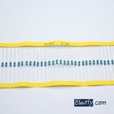 100pcs 1/4W Resistor 1.2MΩ - 10MΩ, Metal Film, 1% tolerance, 0.25W 1/4 watt 1.2M ohm - 10M ohm