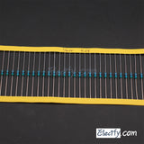 100pcs 1/4W Resistor 1.1KΩ - 10KΩ, Metal Film, 1% tolerance, 0.25W