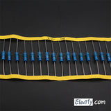 50pcs 1/2W Resistor 1.2KΩ - 10KΩ, Metal Film, 1% tolerance, 0.5W