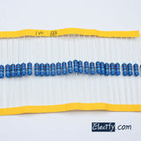 20pcs 1W Resistor 12KΩ - 100KΩ, Metal Film, 1% tolerance 1 watt 12K ohm - 100K ohm