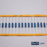 20pcs 2W Resistor 11KΩ - 100KΩ, Metal Film, 1% tolerance