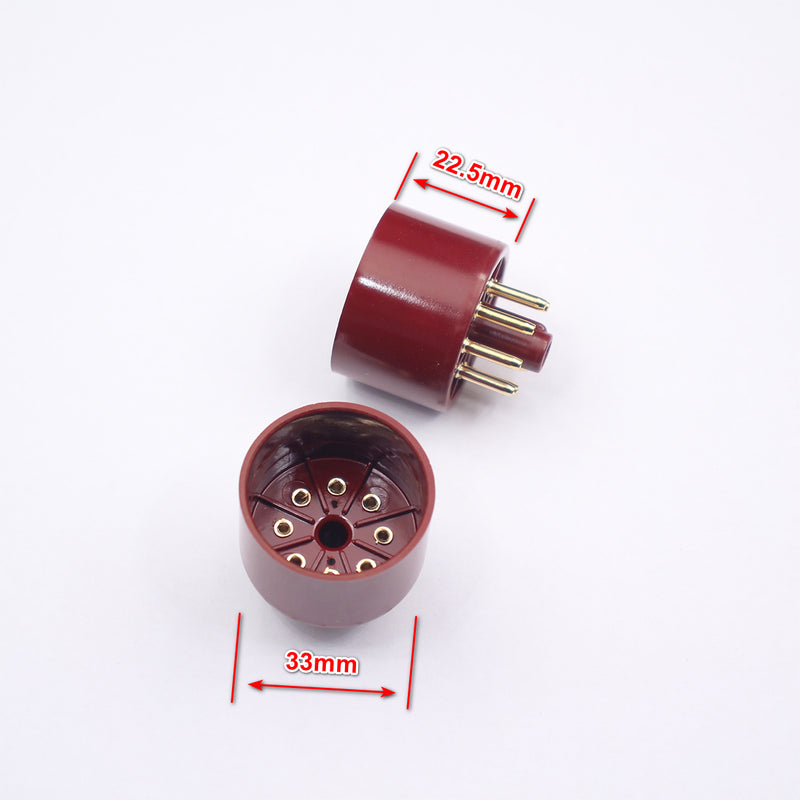 8Pin Gold Bakelite Vacuum Tube sockets Saver, for 6L6 EL34 KT88