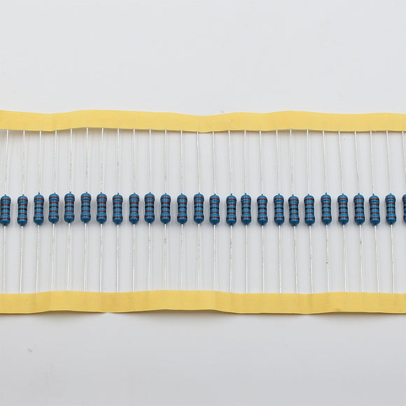 50pcs 1/2W Resistor 110Ω - 1KΩ, Metal Film, 1% tolerance, 0.5W