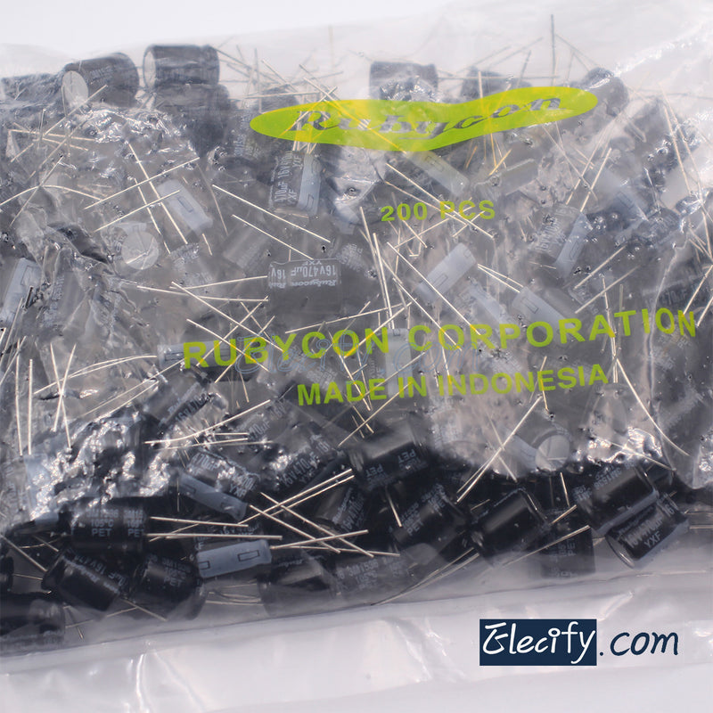 16V470uF Electrolytic Capacitor 10Pcs