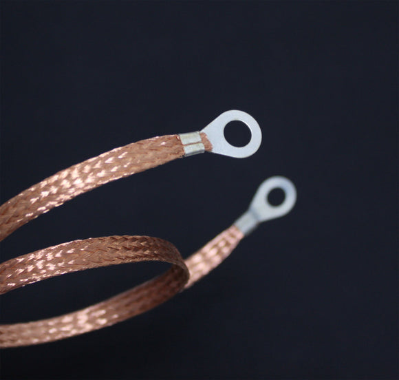 1m 3.3ft, 30mm Flat Copper Braid cable,Bare copper braid wire, ground –  elecify