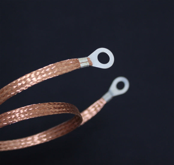 8mm Flat Copper Braid cable, battery lead, ground strap cable