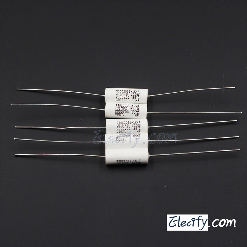 2000V 103 10nf 0.01uf axial polypropylene film capacitor 930C20S1-1K-F