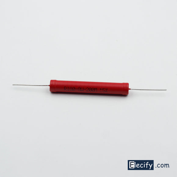 High voltage glass glaze resistor 200M 8W 25KV
