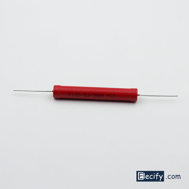 High voltage glass glaze resistor 200M 8W 25KV