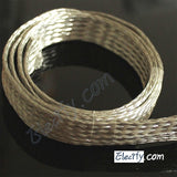 1m 3.3ft 22mm Flat Tinned Copper Braid cable,tin plating copper shield tube