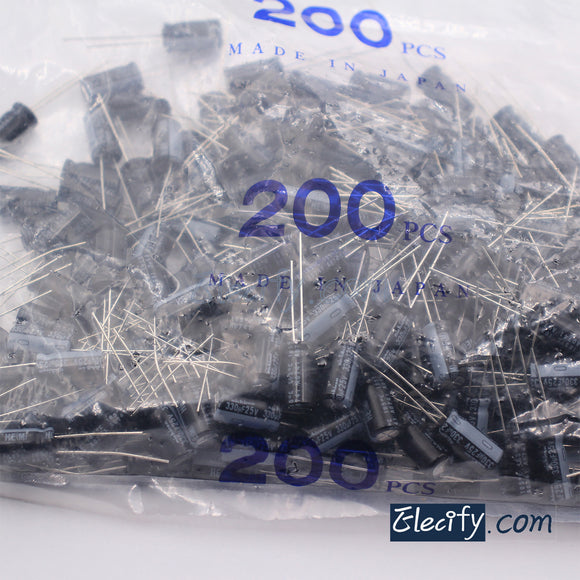 25V330uF Electrolytic Capacitor 10Pcs