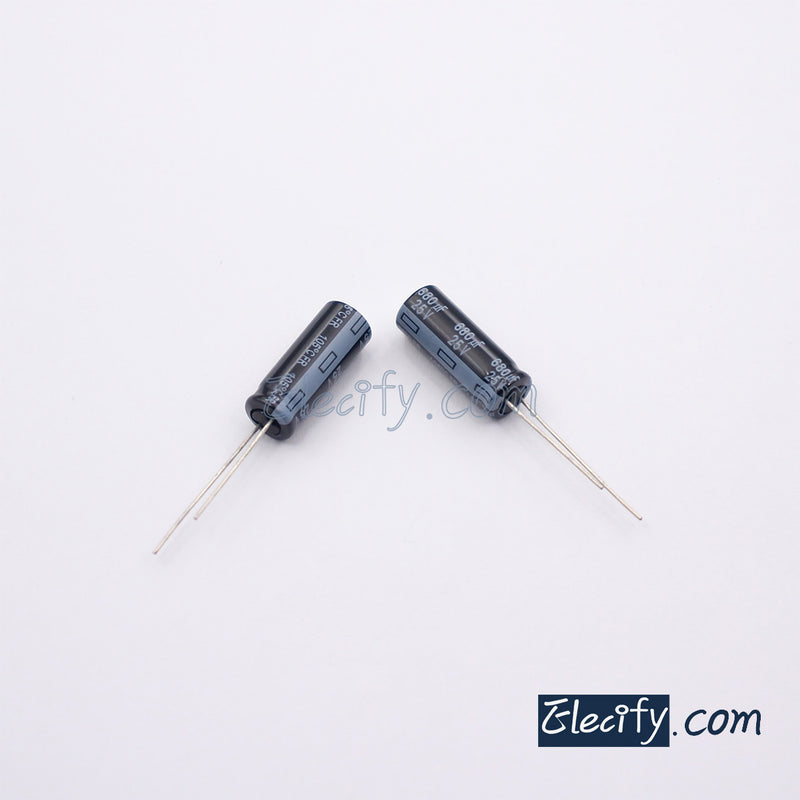 25V680uF Electrolytic Capacitor 10Pcs