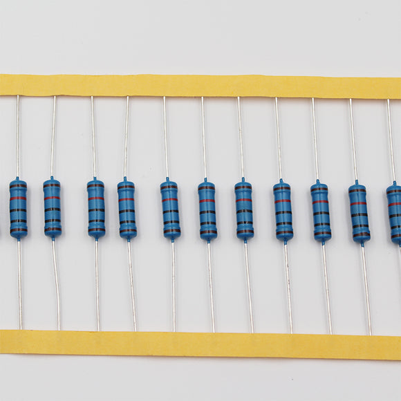 20pcs 2W Resistor 1.2Ω - 10Ω, Metal Film, 1% tolerance