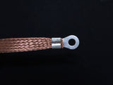 8mm Flat Copper Braid cable, battery lead, ground strap cable