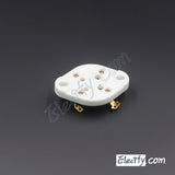 4Pin Gold Chassis Ceramic Vacuum Tube socket, for 300B, 811, 2A3