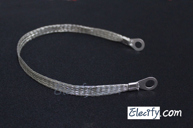 4mm Flat Tinned Copper Braid cable, battery lead, ground strap cable