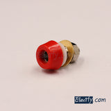 4mm short banana plug, black, red