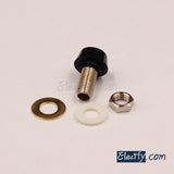 4mm short banana plug, black, red