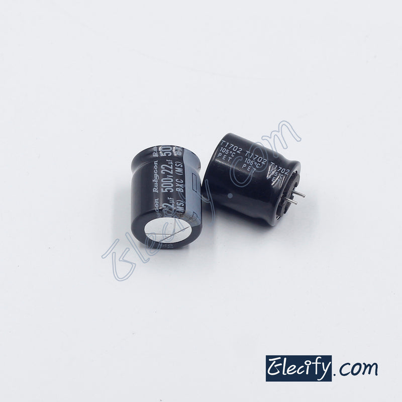 500V22uF Rubycon BXC Electrolytic Capacitor