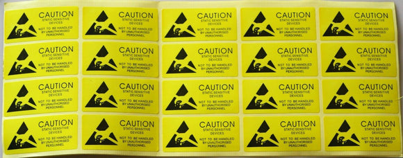 20pcs caution anti static label,anti static stick,ESD label