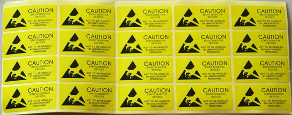 20pcs caution anti static label,anti static stick,ESD label